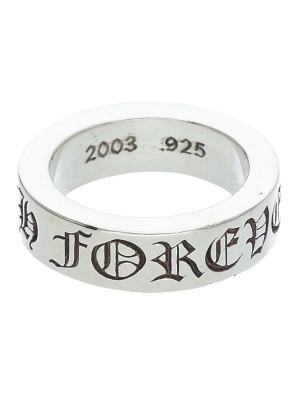 Chrome Hearts Spacer Forever Silver Ring